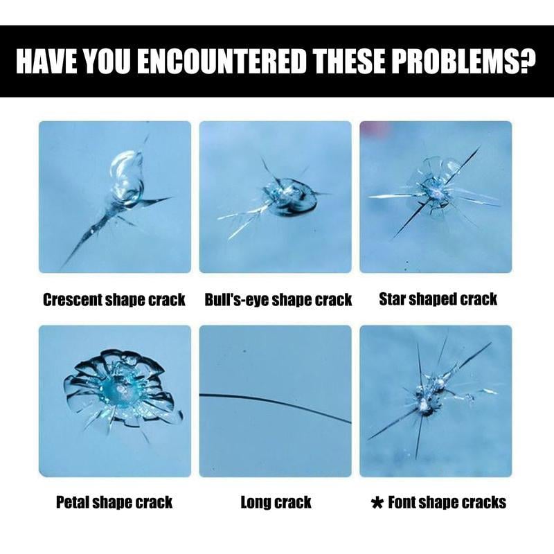 Car Windshield Crack Repair Kit