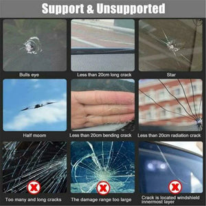 Car Windshield Windscreen Glass Repair Resin Kit Auto Glass Scratch Repair Fluid Agent Set Scratch Crack Repair Agent Tools