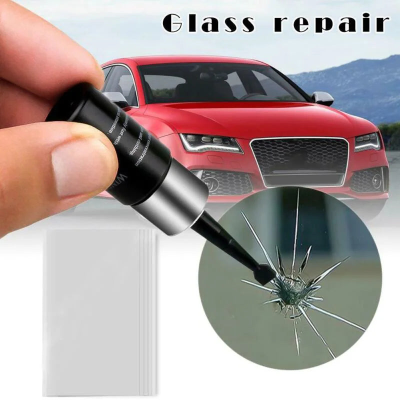 Car Windshield Windscreen Glass Repair Resin Kit Auto Glass Scratch Repair Fluid Agent Set Scratch Crack Repair Agent Tools