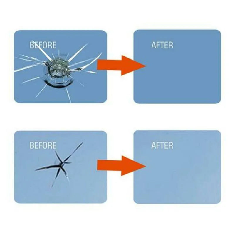 Car Windshield Windscreen Glass Repair Resin Kit Auto Glass Scratch Repair Fluid Agent Set Scratch Crack Repair Agent Tools